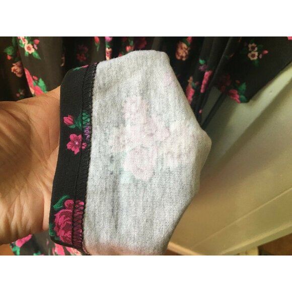 STORYBOOK HEIRLOOM Dress Womens Dress Black Pink Floral Modest Cottagecore Midi - Picture 7 of 8